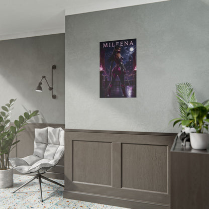 Mileena Mortal Kombat Poster MK Gaming Wall Art Print Decor