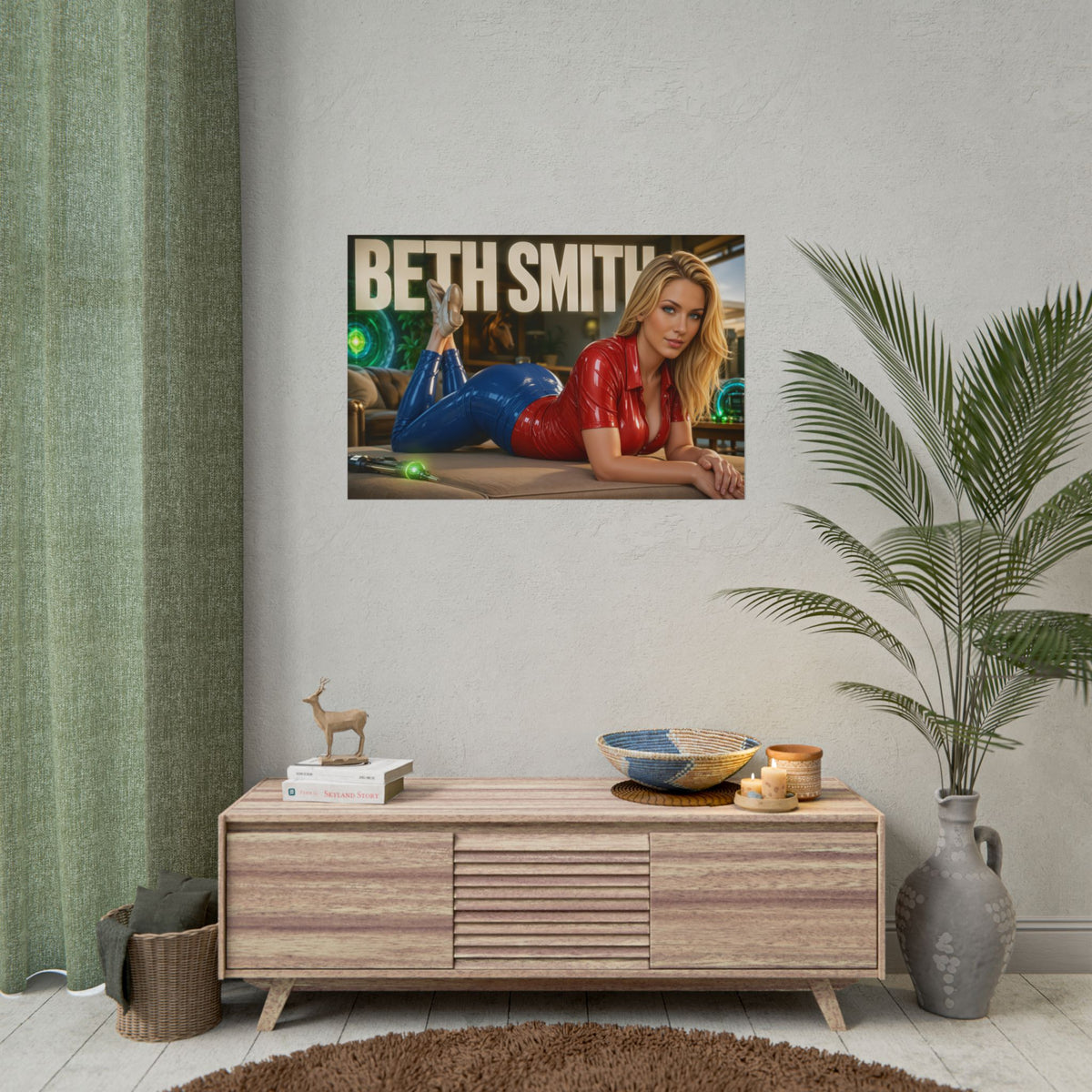 Cartoon Wall Art Beth Smith Rick and Morty Poster Room Decor Character Print