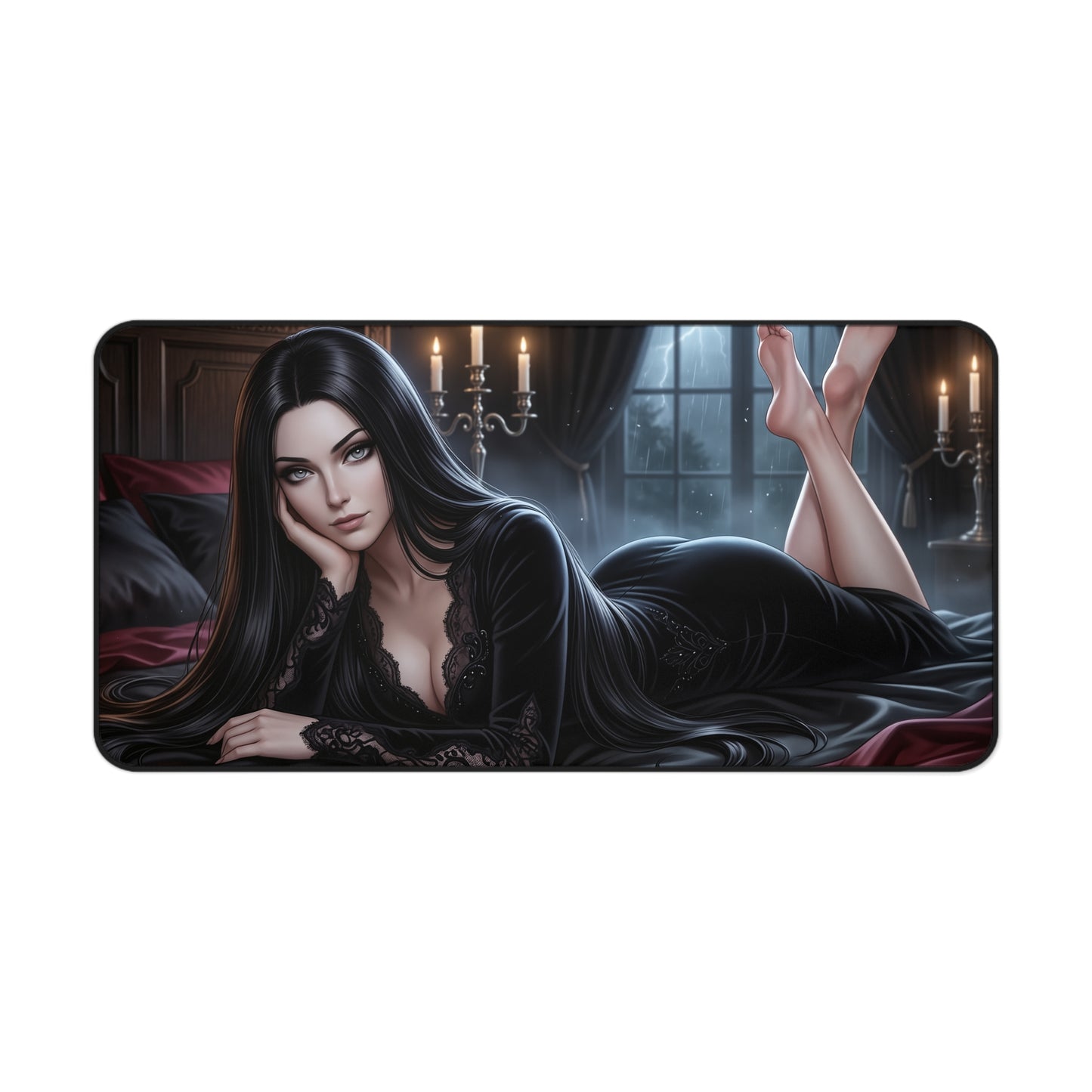 The Addams Family Mouse Pad, Morticia Desk Mat, XXL Pad