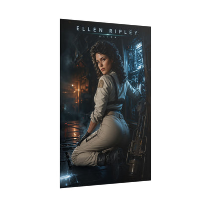 Ellen Ripley Poster, Alien Movie Wall Art, Sci Fi Print, Gamer Decor