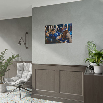 Chun Li Character Poster Street Fighter Gamer Room Wall Art Collectible Decor