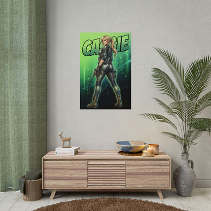 Cassie Cage Mortal Kombat Poster, Mortal Kombat Wall Art Print, Fighter Girl Decor, Gaming Room Wall Art, Gamer Gift