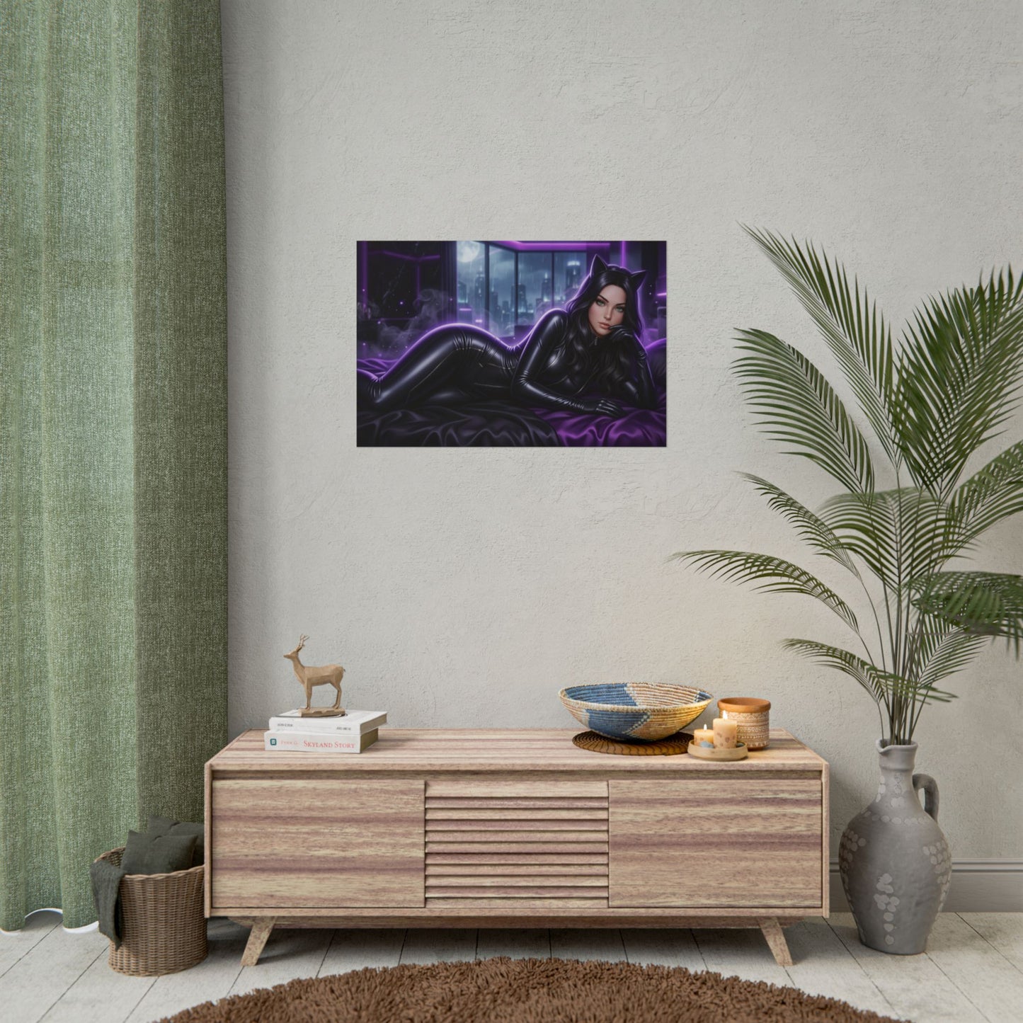Catwoman Poster, DC Comics Wall Art, Superhero Print, Room Decor