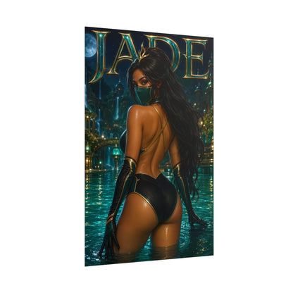 Jade Character Poster Mortal Kombat Gamer Gift Gaming Setup Wall Decor Print