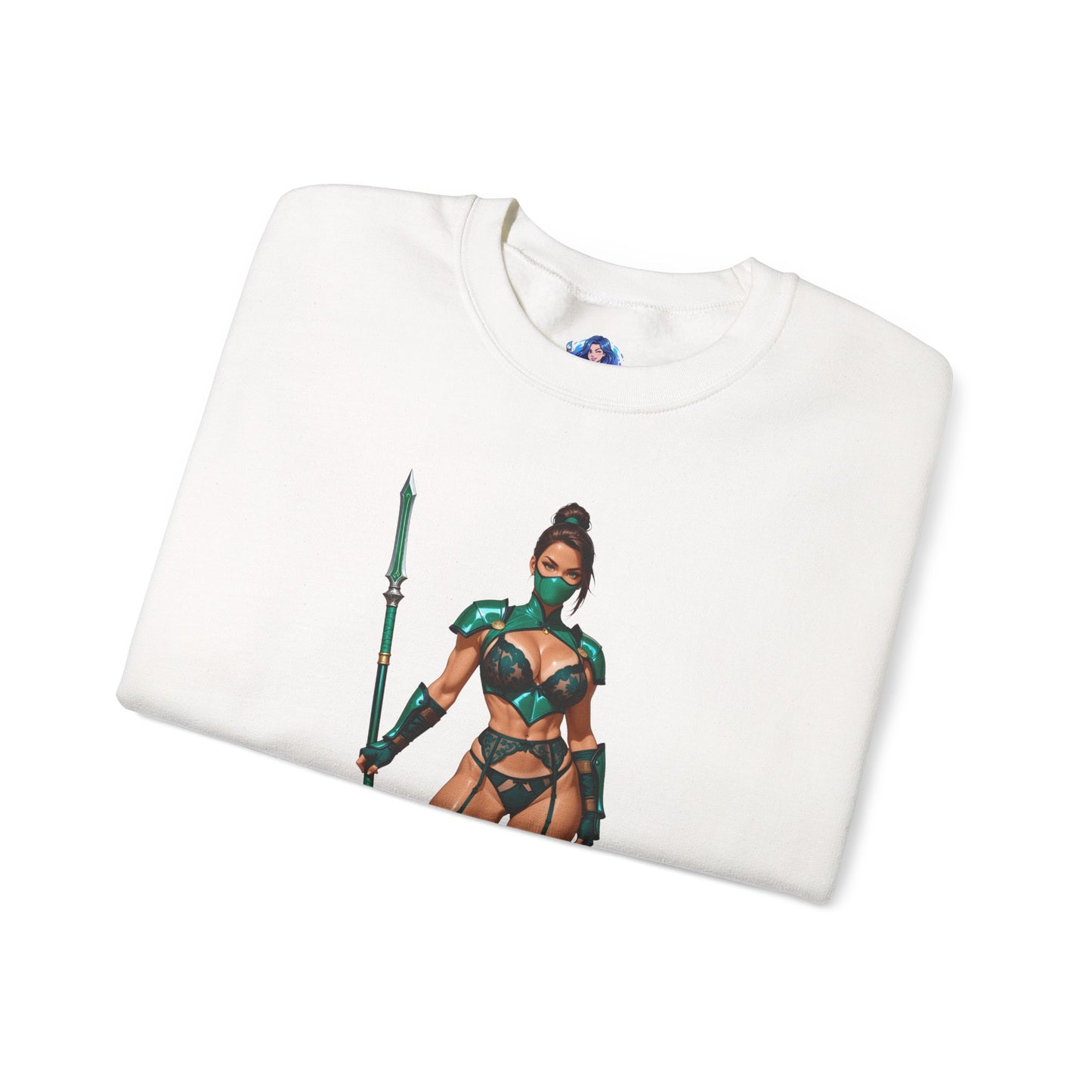 Толстовка Jade Mortal Kombat, топ Emerald Assassin Crewneck, затишний ігровий вуличний одяг для колекціонерів