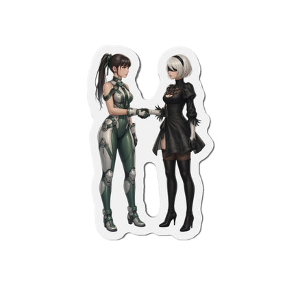 Eve &amp; 2B Magnet – Anime-Sci-Fi-Mädchenmagnet, Stellar Blade x Nier Automata Dekoration