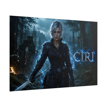 Fantasy Wall Art Ciri The Witcher Poster Room Decor Collector Gift Art Print