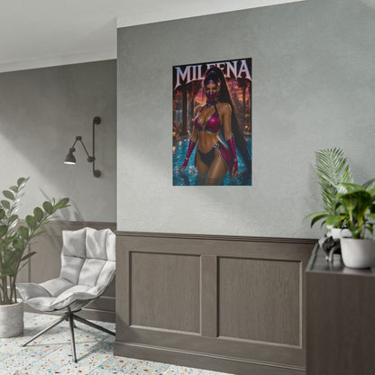 Mileena Mortal Kombat Poster PC Gaming Wall Decor Bedroom Art Collector Gift