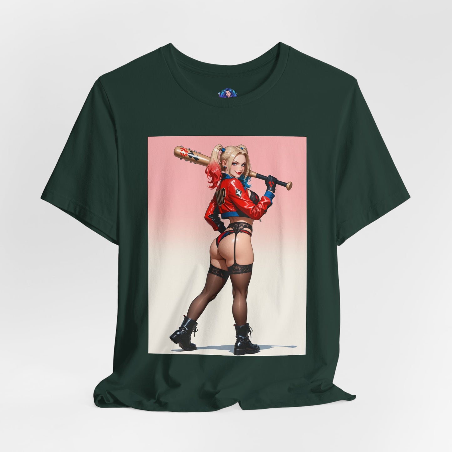 Harley Quinn T-Shirt | DC Comics Waifu-Shirt für Gamer &amp; Fans | Sexy Clown-Girl-Shirt