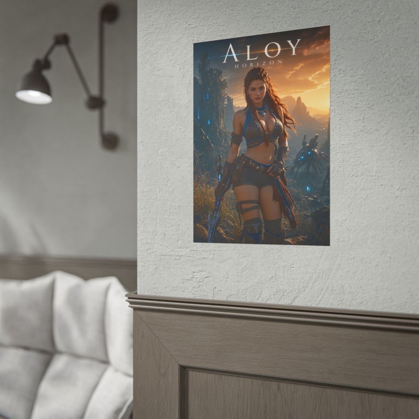 Aloy Horizon Poster, Gaming Wall Art, Fantasy Print, Adventure Decor