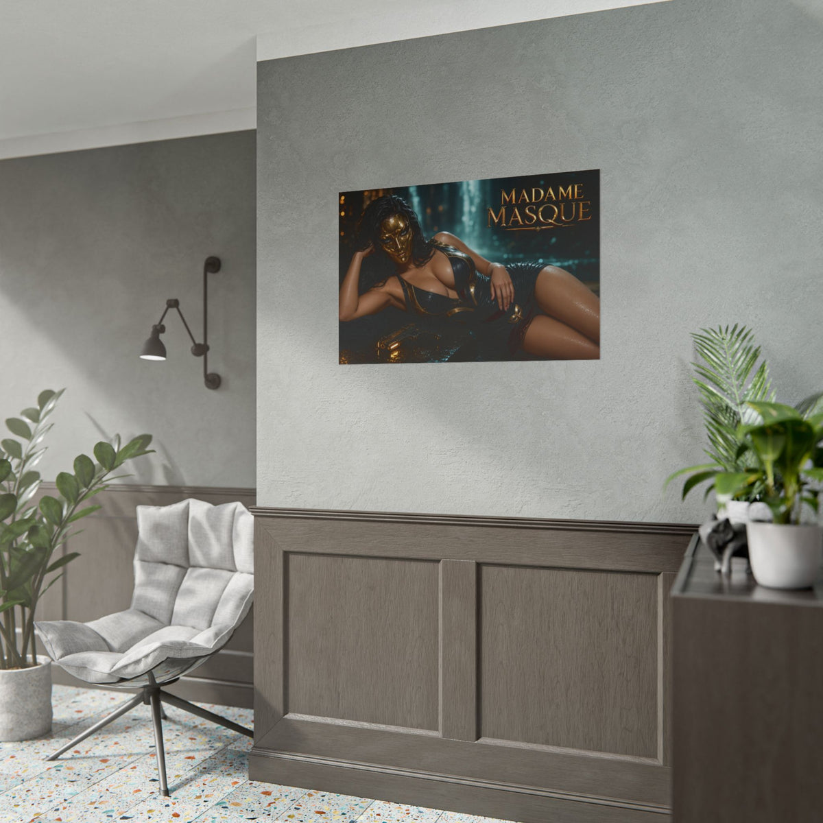 Madame Masque Comic Poster Character Wall Art Collector Room Decor Art Print