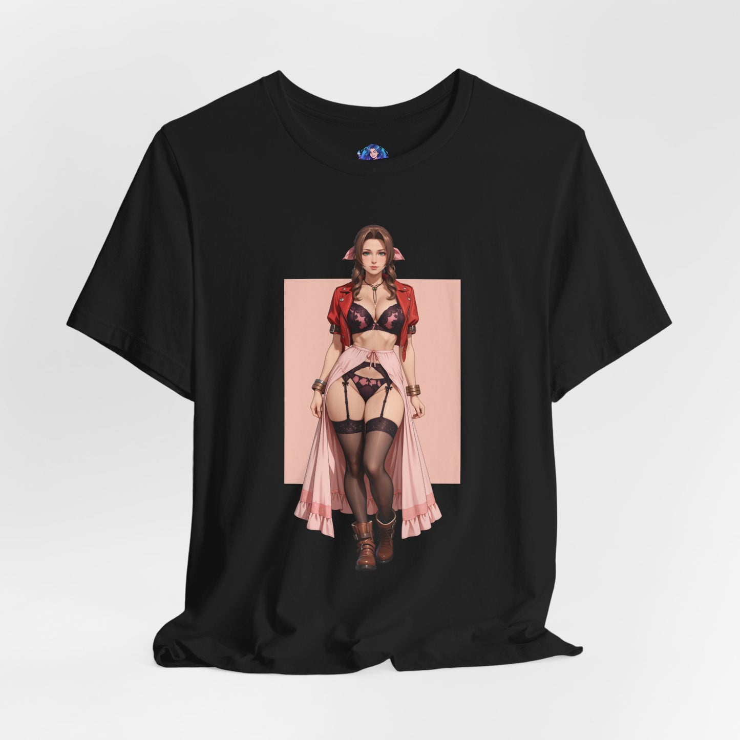 Aerith-T-Shirt | Final Fantasy VII Grafik-T-Shirt für Otaku &amp; Gaming-Fans | Anime-Heldinnen-Shirt