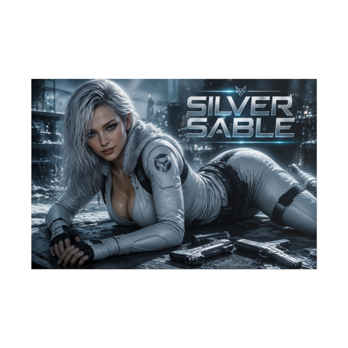 Silver Sable Wall Art Poster Comic Room Decor Collectible Character Print