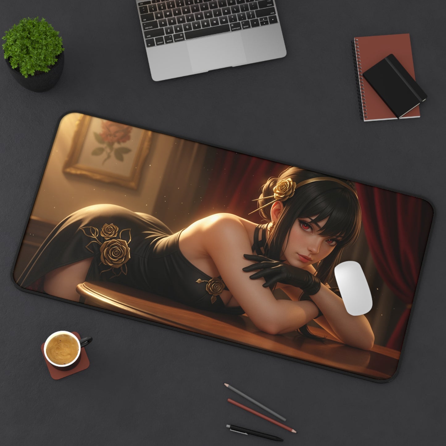 Yor Forger Gaming Mouse Pad, Spy x Family Desk Mat, Anime Heroine Setup