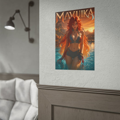 Mavuika Genshin Impact Poster Anime Wall Art Manga Style Bedroom Room Decor