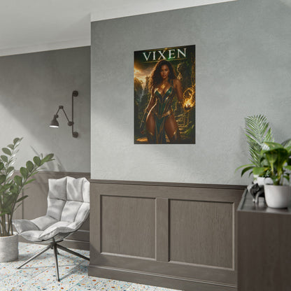 Vixen Poster, DC Comics Wall Art, Superhero Print, Gamer Decor