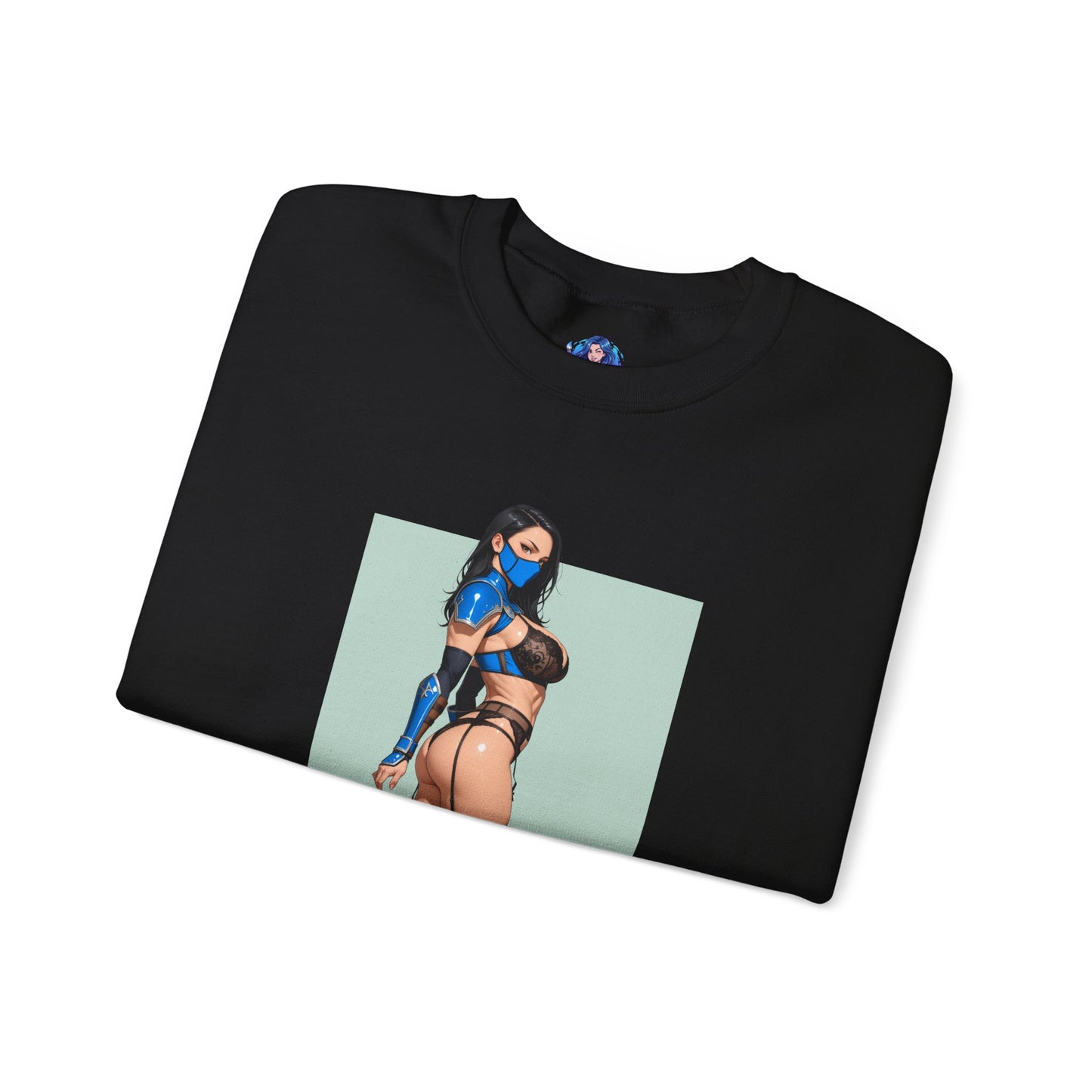 Kitana Mortal Kombat Sweatshirt, Rundhalsausschnitt für Kampfspiele, Gaming-Bekleidung für Fans