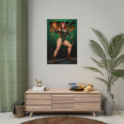 Triss Merigold Poster, Witcher Wall Art Print, Fantasy Sorceress Girl Decor, RPG Game Wall Art, Gamer Gift