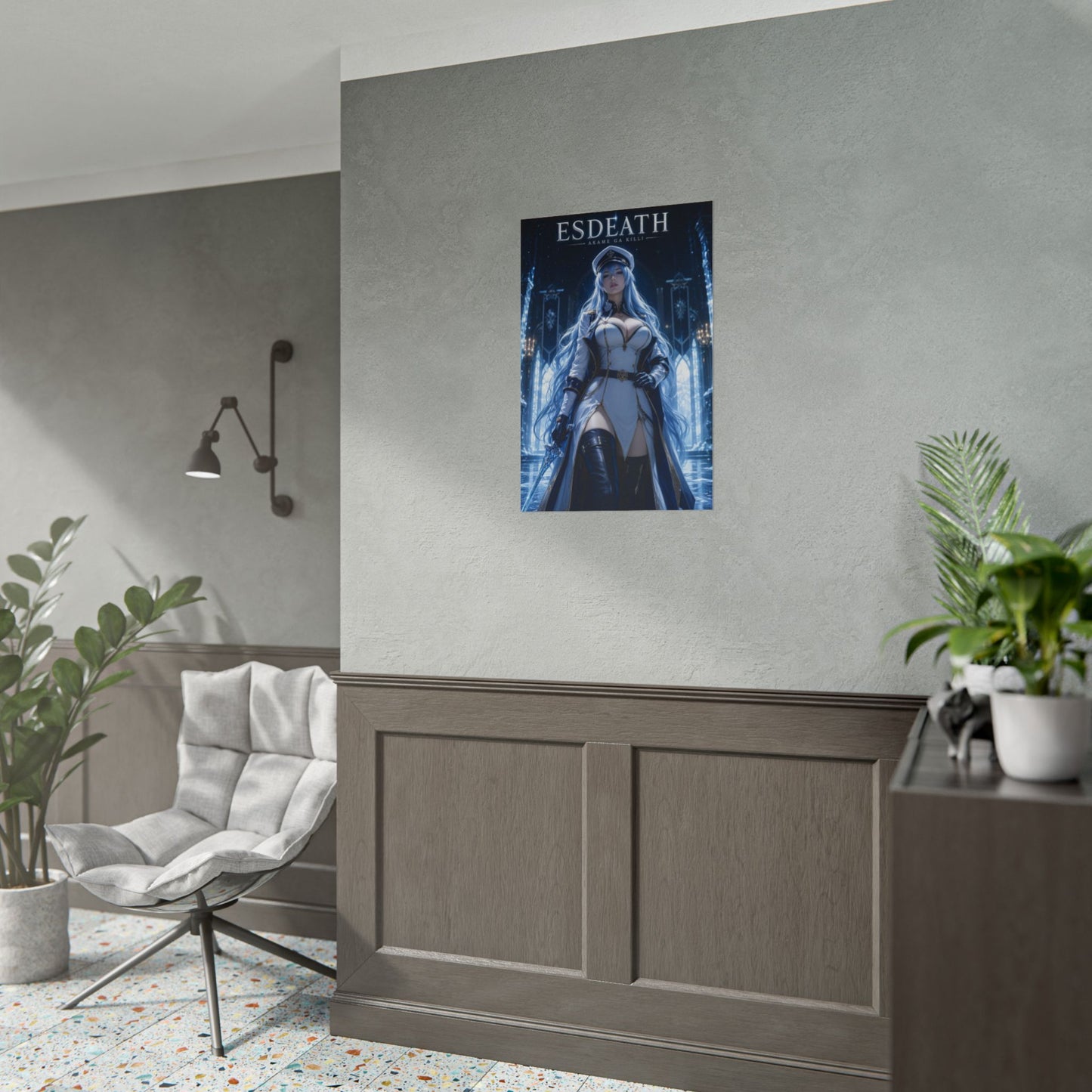 Esdeath Poster, Akame ga Kill Wall Art, Anime Print, Room Decor