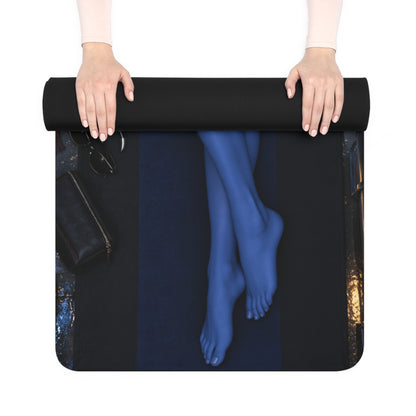 Mystique Workout Mat Microfiber Suede Non Slip Yoga 24x72