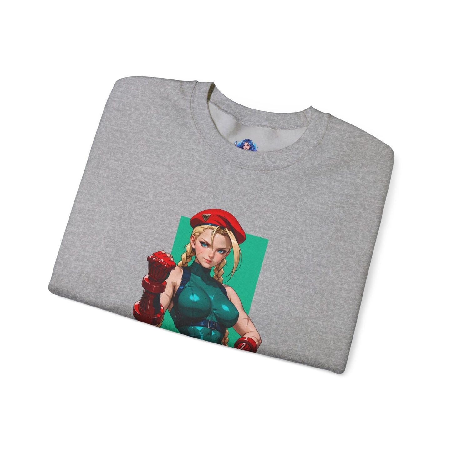 Cammy White Sweatshirt, Street Fighter Crewneck, Premium Gaming Apparel for Fans