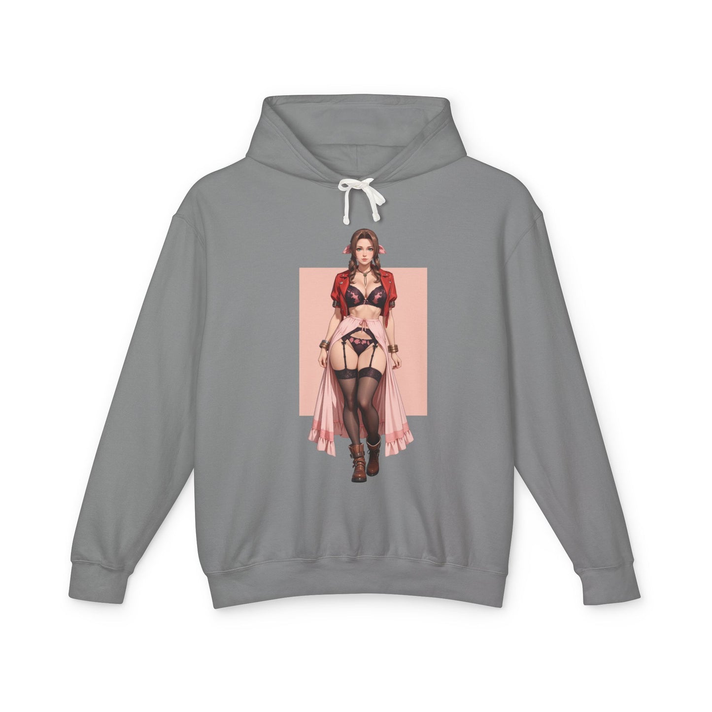 Aerith Gainsborough Hoodie | FF7 Gamer Hoodie | Anime Fantasy Adventure Pullover
