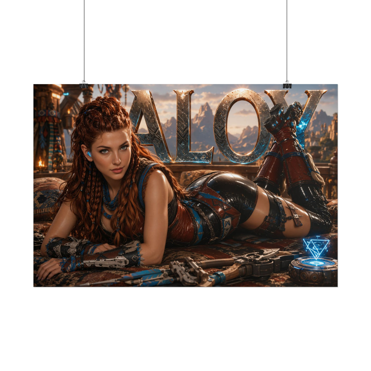 Aloy Character Poster Horizon Gamer Room Wall Art Collectible Decor