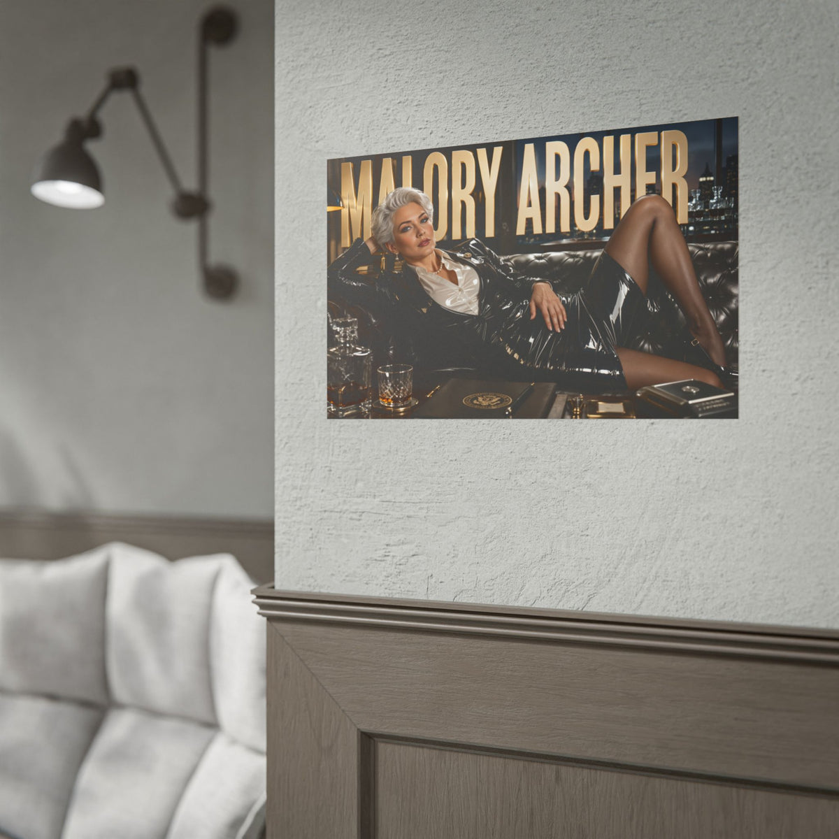 Malory Archer Archer Poster Cartoon Wall Art Room Decor Collectible Print