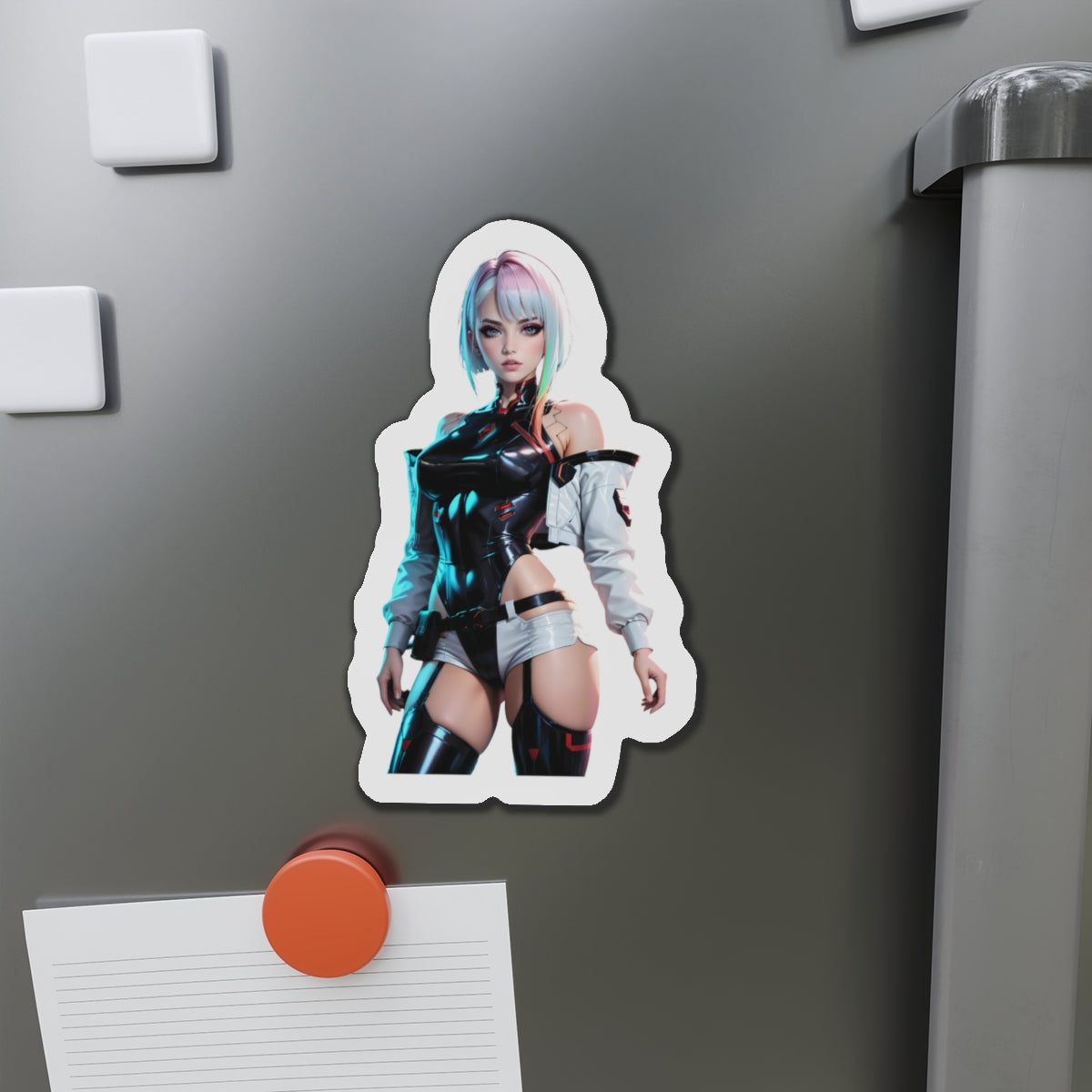 Lucy Edgerunners Magnet – Cyberpunk-Anime-Kühlschrankmagnet, Netrunner-Mädchen-Dekoration