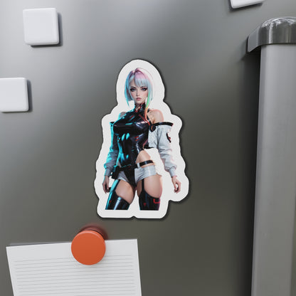 Lucy Edgerunners Magnet – Cyberpunk-Anime-Kühlschrankmagnet, Netrunner-Mädchen-Dekoration