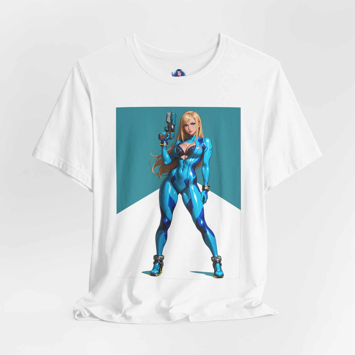 Samus Aran T-Shirt | Sci-Fi-Heldin-Shirt für Gamer &amp; Anime-Fans | Galaktische Kriegerin