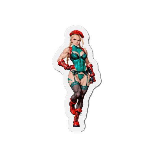 Cammy-Magnet – Street Fighter Anime-Magnet, Kühlschrankdeko mit heißer Gamerin