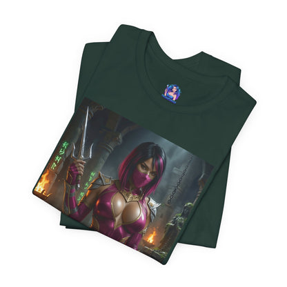 Mileena Mortal Kombat T-Shirt | Kampfspiel-Shirt für Gamer &amp; Anime-Fans