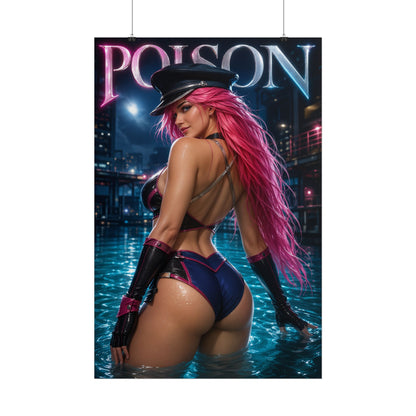Poison Street Fighter Gaming Poster Wall Art Gamer Room Decor Collectible Print
