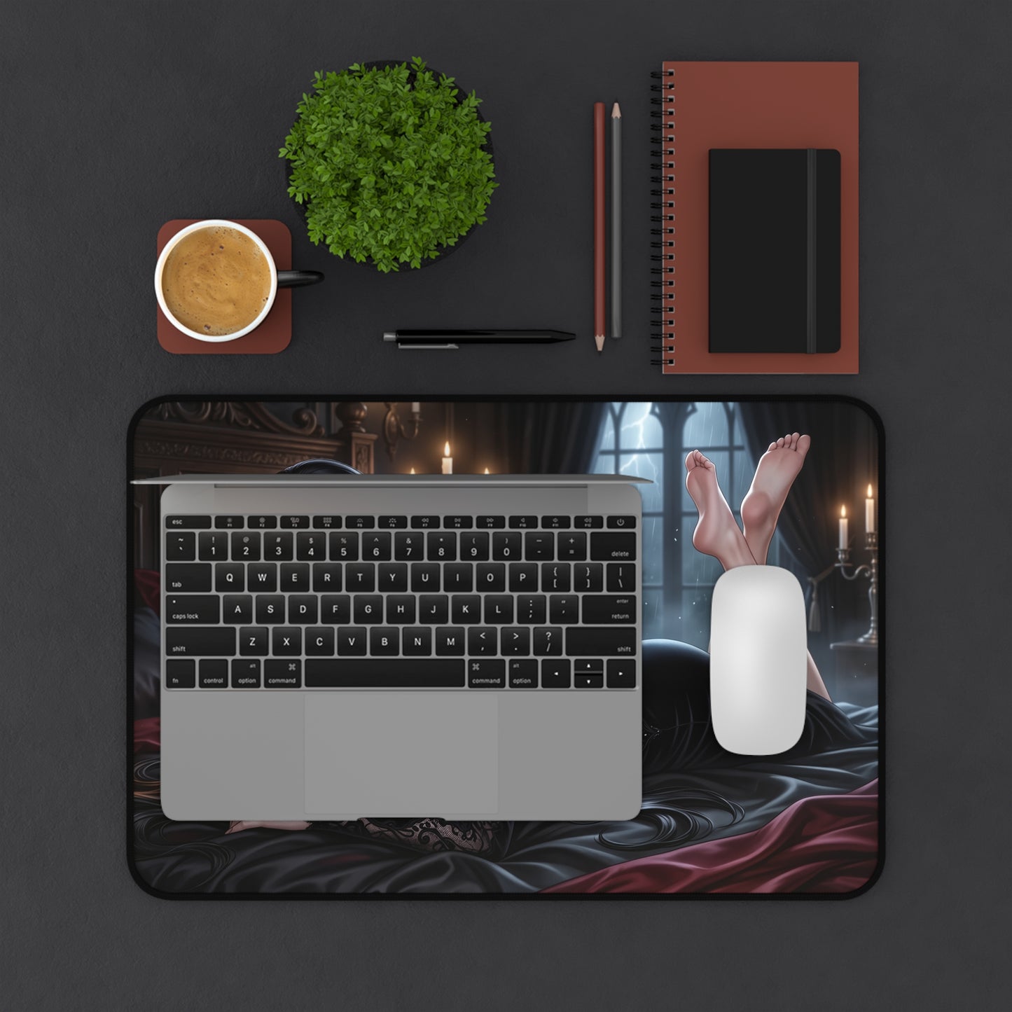The Addams Family Mouse Pad, Morticia Desk Mat, XXL Pad