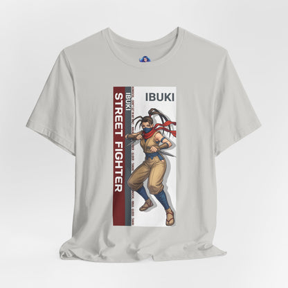 Ibuki T-Shirt | Street Fighter Anime Tee for Gamers & Fighting Game Fans - anime-style Ibuki ninja illustration on Bella Canvas tee