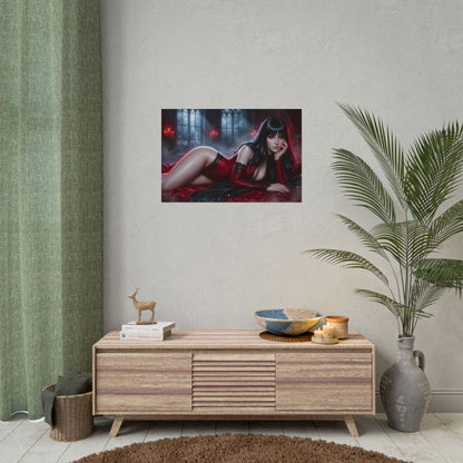 Vampirella Poster, Gothic Wall Art, Horror Print Decor, Room Decor