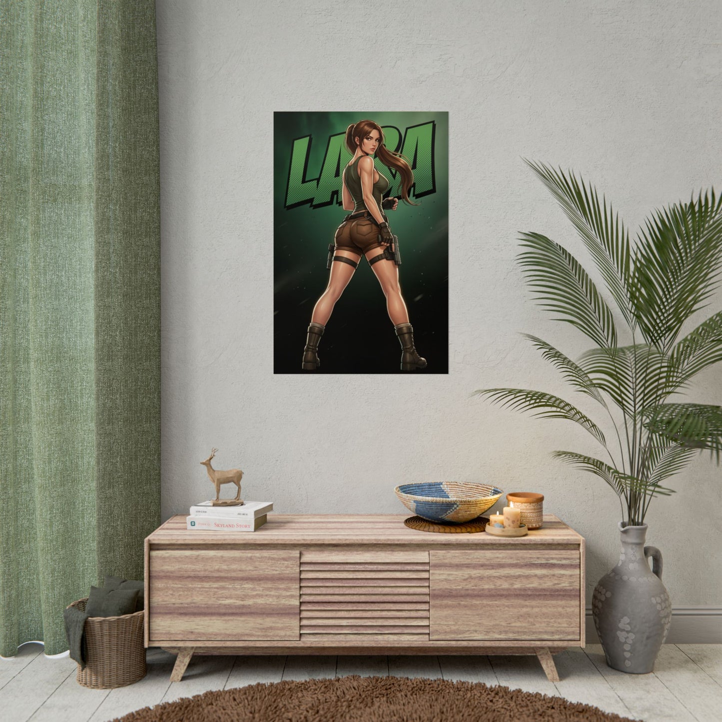 Lara Croft Tomb Raider Poster, Tomb Raider Wall Art Print, Adventure Girl Decor, Action Game Wall Art, Gamer Gift