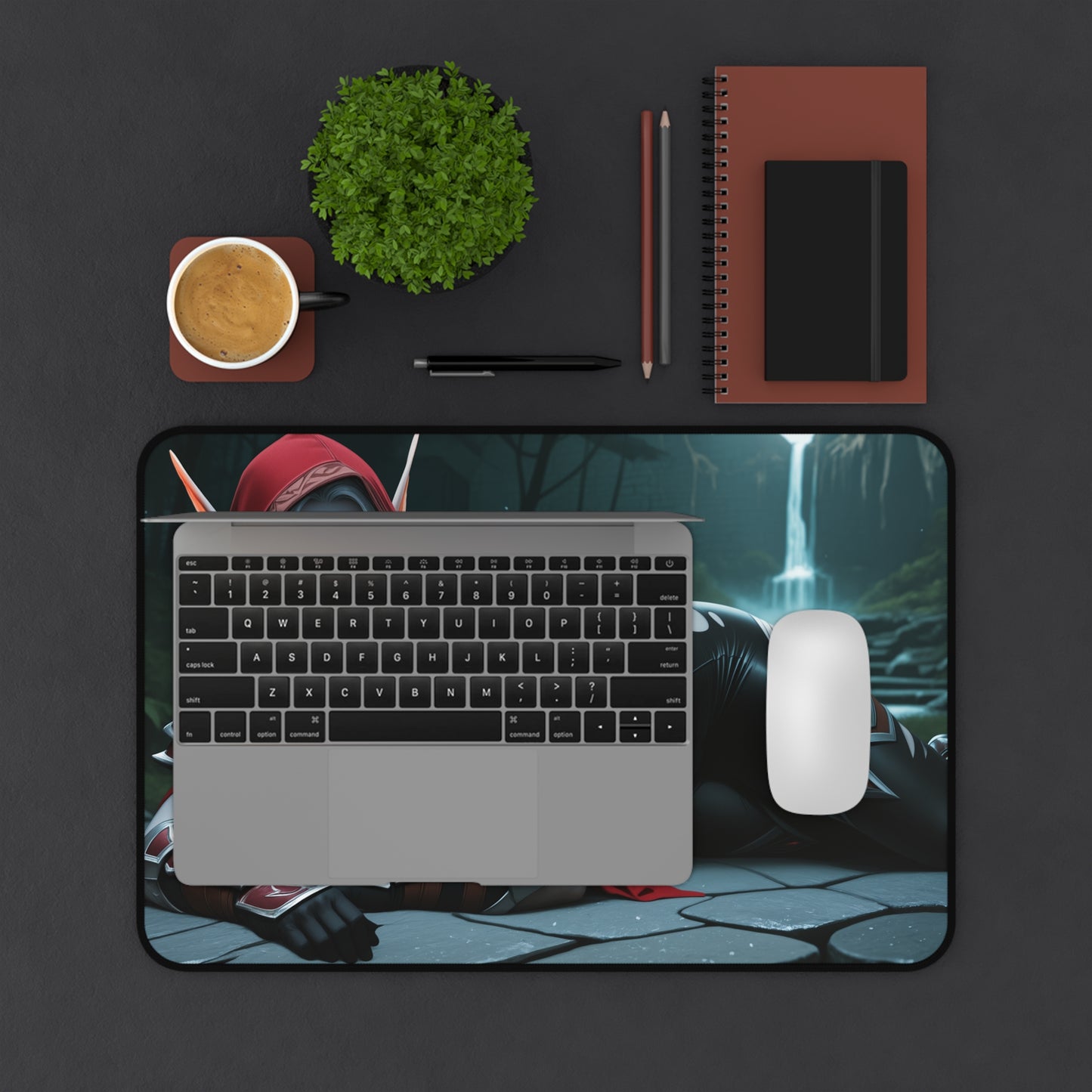 Килимок для столу Sylvanas, килимок для миші Fantasy Archer Heroine, налаштування готичного ігрового столу