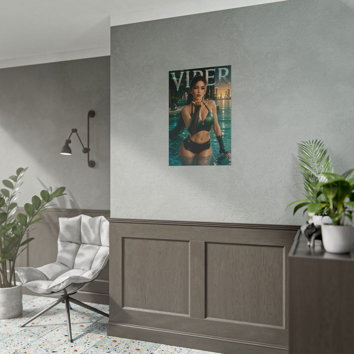 Gaming Wall Art Viper Valorant Poster Bedroom Game Room Decor Art Print