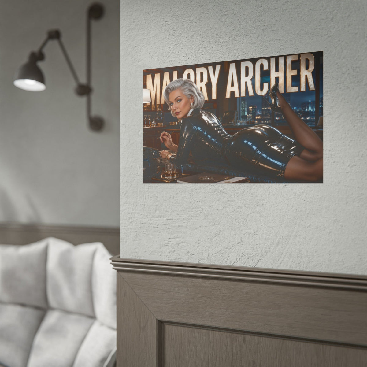 Cartoon Wall Art Malory Archer Archer Poster Room Decor Character Print
