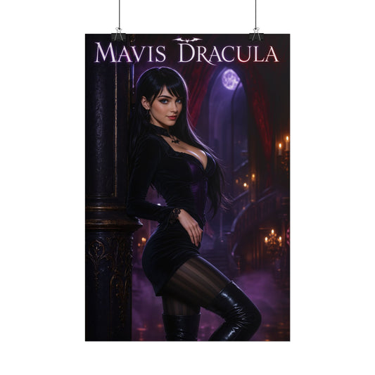 Hotel Transylvania Mavis Dracula Gothic Poster for PC Gaming Setup and Game Room Decor