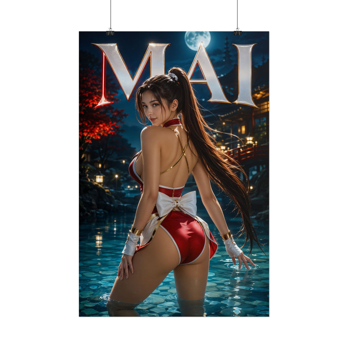 Mai Shiranui King of Fighters Poster Wall Art Character Room Decor Collectible P