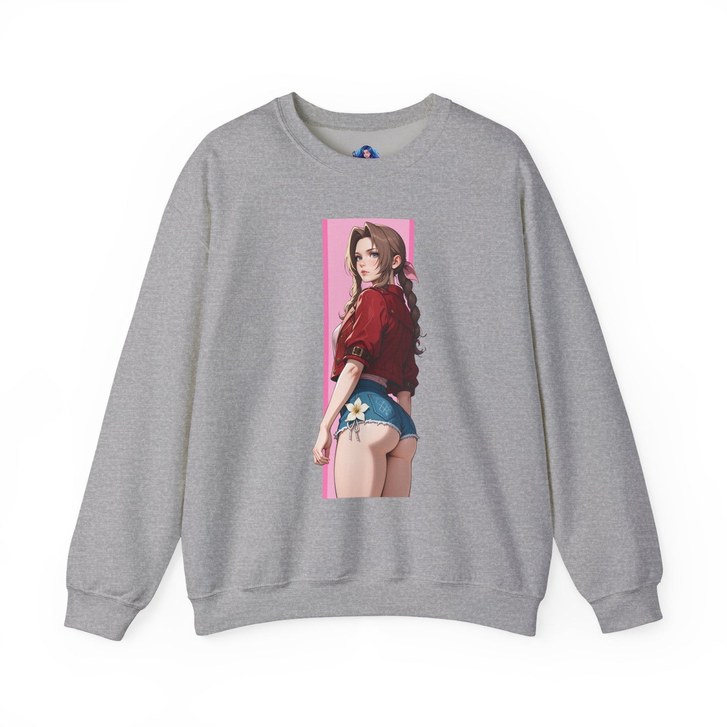 Aerith Gainsborough Sweatshirt, FFVII Crewneck, Cozy Fantasy Gaming Apparel for Fans