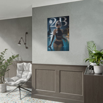 Game Room Decor 2B Wall Art Poster Collectible Character Print Collector Gift