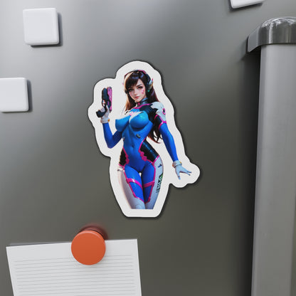 D.Va-Magnet – Overwatch-Gamer-Girl-Kühlschrankmagnet, niedliche Anime-Mecha-Deko