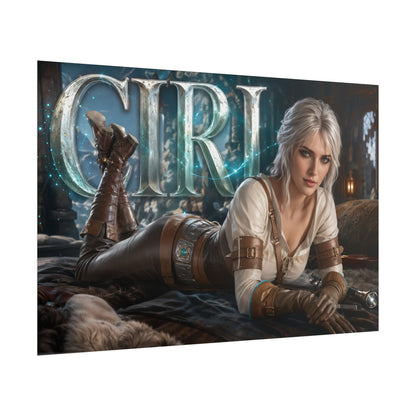 Ciri The Witcher Poster Gaming Wall Art Gamer Room Decor Collectible Print