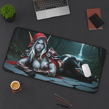 Килимок для столу Sylvanas, килимок для миші Fantasy Archer Heroine, налаштування готичного ігрового столу