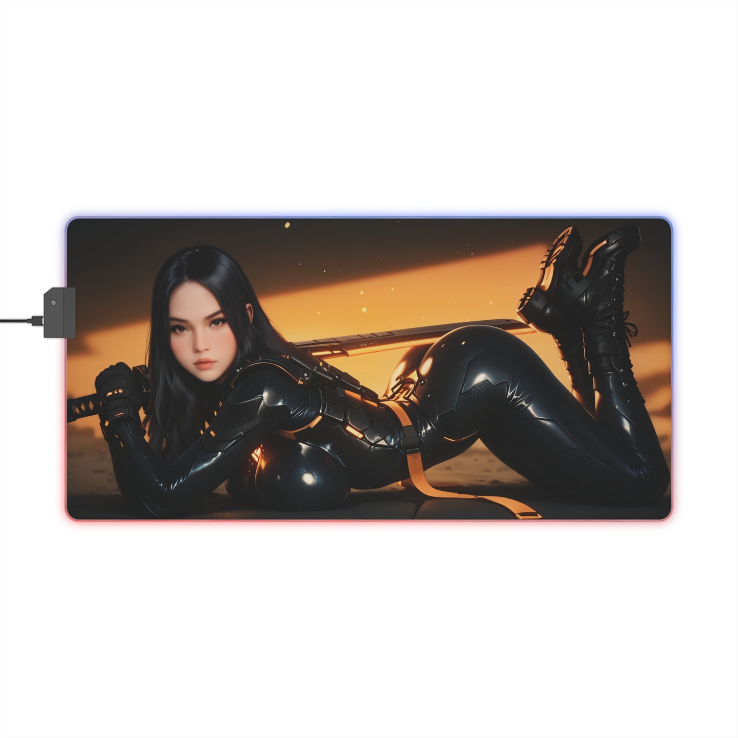Килимок для столу Tachy Stellar Blade – світлодіодний RGB-підкладка, ігровий комплект для дівчат з аніме Waifu