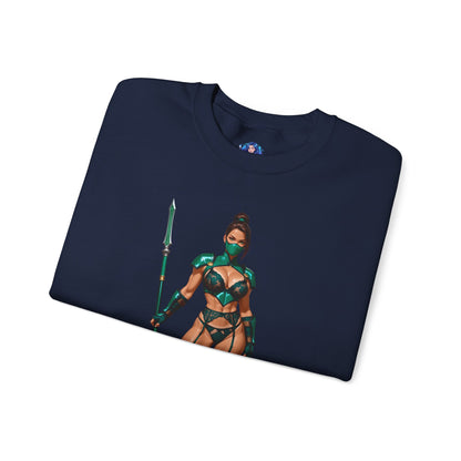 Толстовка Jade Mortal Kombat, топ Emerald Assassin Crewneck, затишний ігровий вуличний одяг для колекціонерів